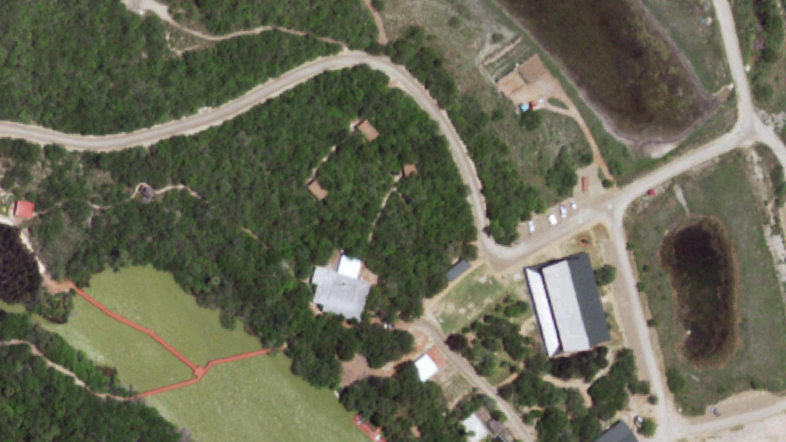 Aerial survey view of Camp Lulu