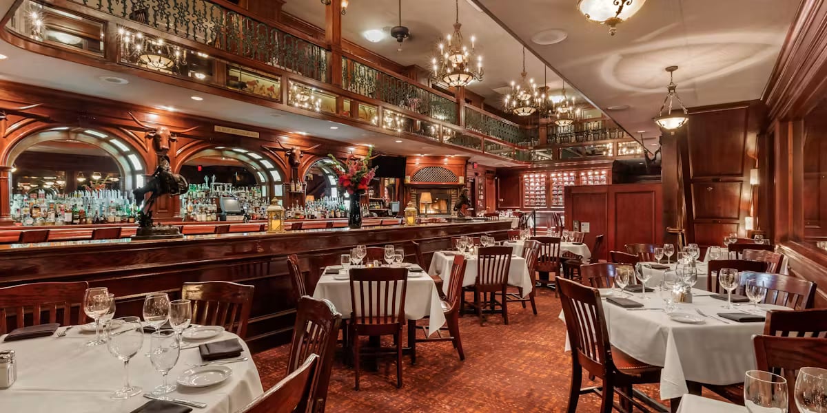 Del Frisco's Double Eagle Steakhouse at 812 Main Street in downtown Fort Worth, Texas