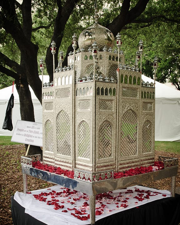 Replica of the shrine to the Imam Ali in Tranquility Park in Houston