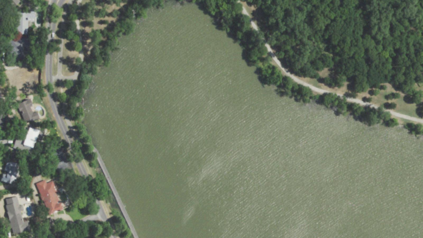 Aerial survey view of Flag Pole Hill Park