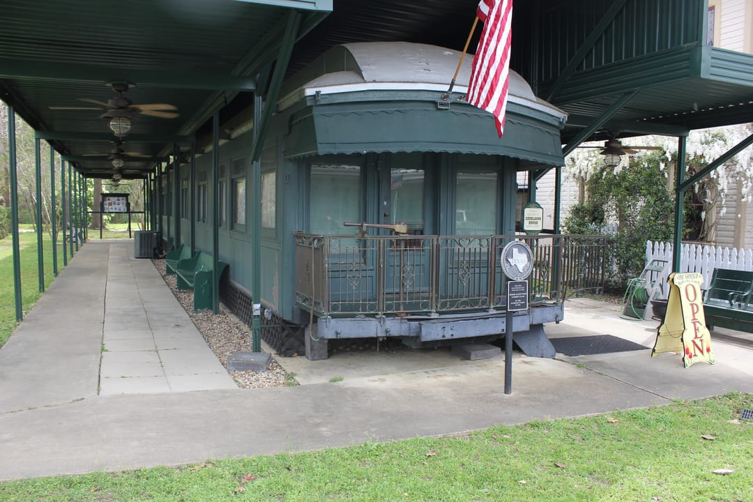 The Jefferson Palace Hotel in historic downtown Jefferson, Texas — the oldest hotel building in the state