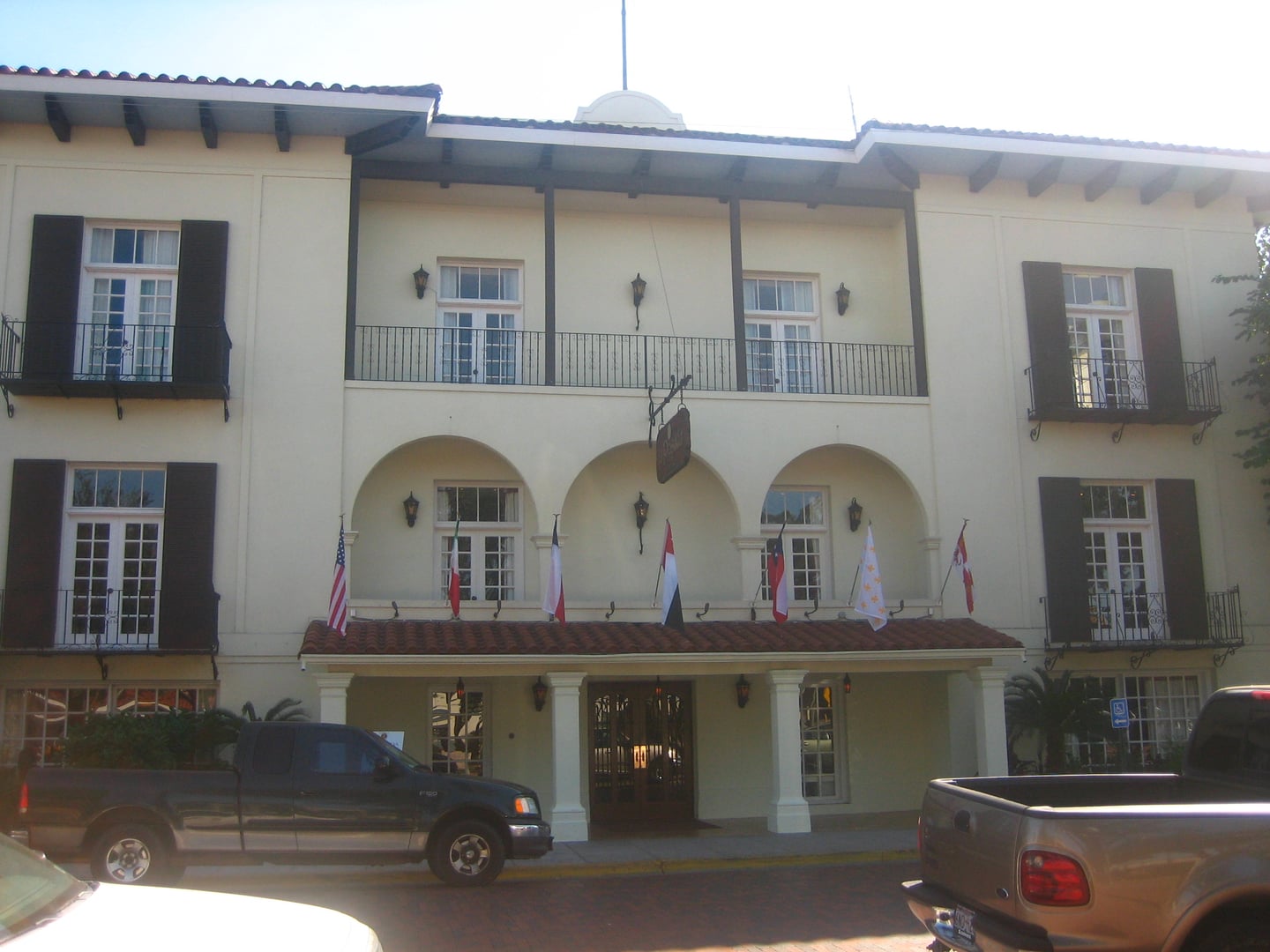 La Posada Hotel historic Spanish Colonial exterior in Laredo Texas