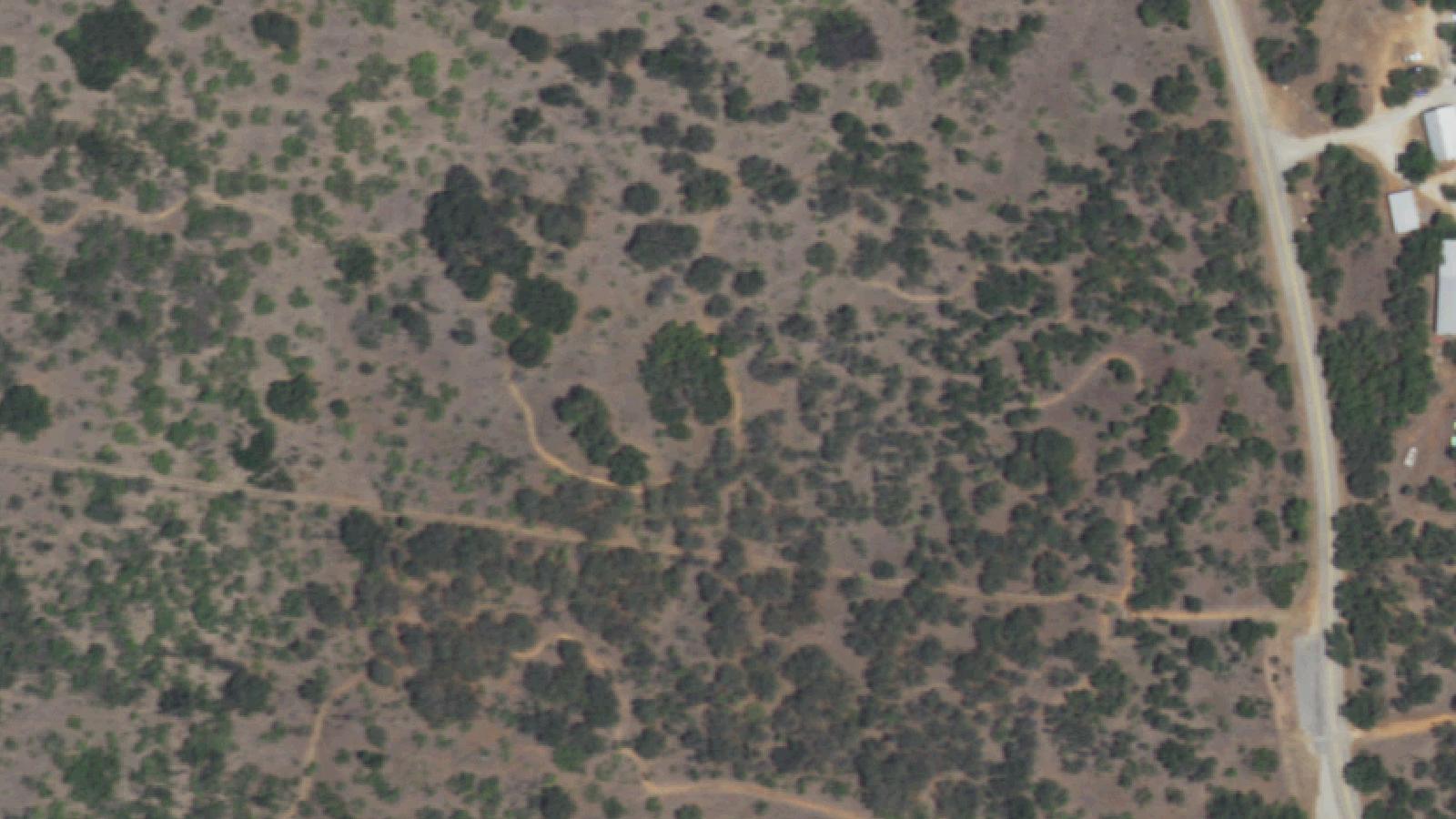 Aerial survey view of Lake Brownwood — Flat Rock Park