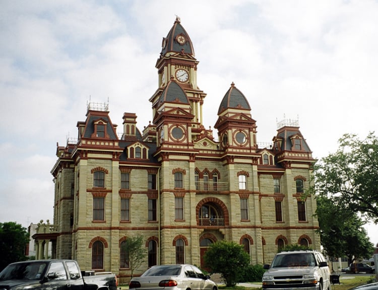 The Caldwell County, Texas courthouse located in Lockhart, Texas, United States was built in 1893. The courthouse and environs were listed on the National Register of Historic Places on January 3, 1978.