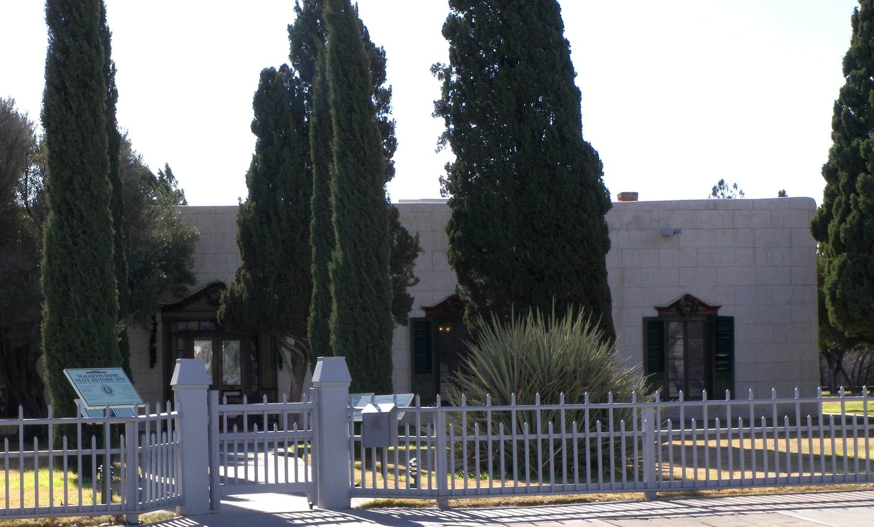 Magoffin Home, an 1875 adobe Territorial-style homestead in El Paso, Texas, operated as a state historic site