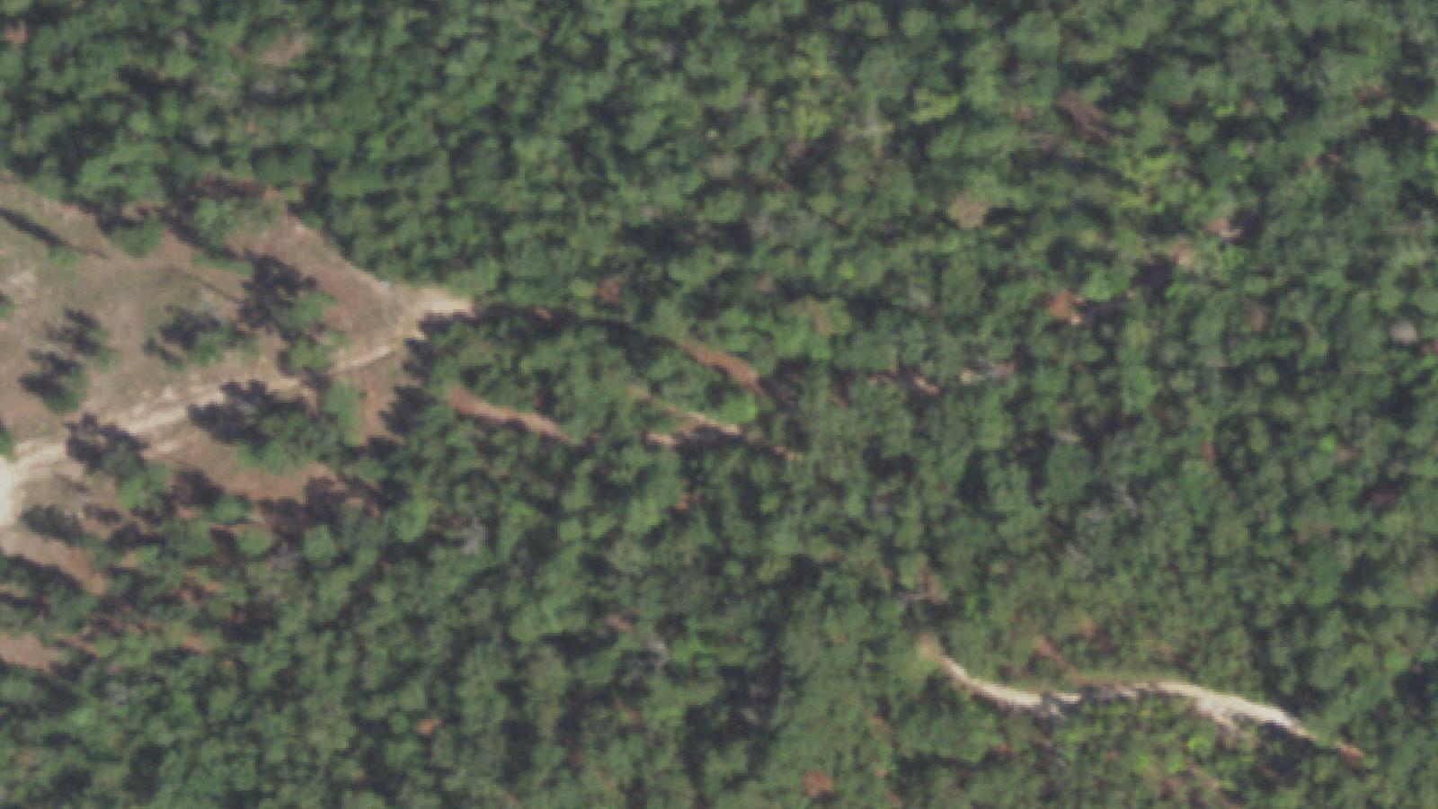 Aerial survey view of Martha Chapel Cemetery