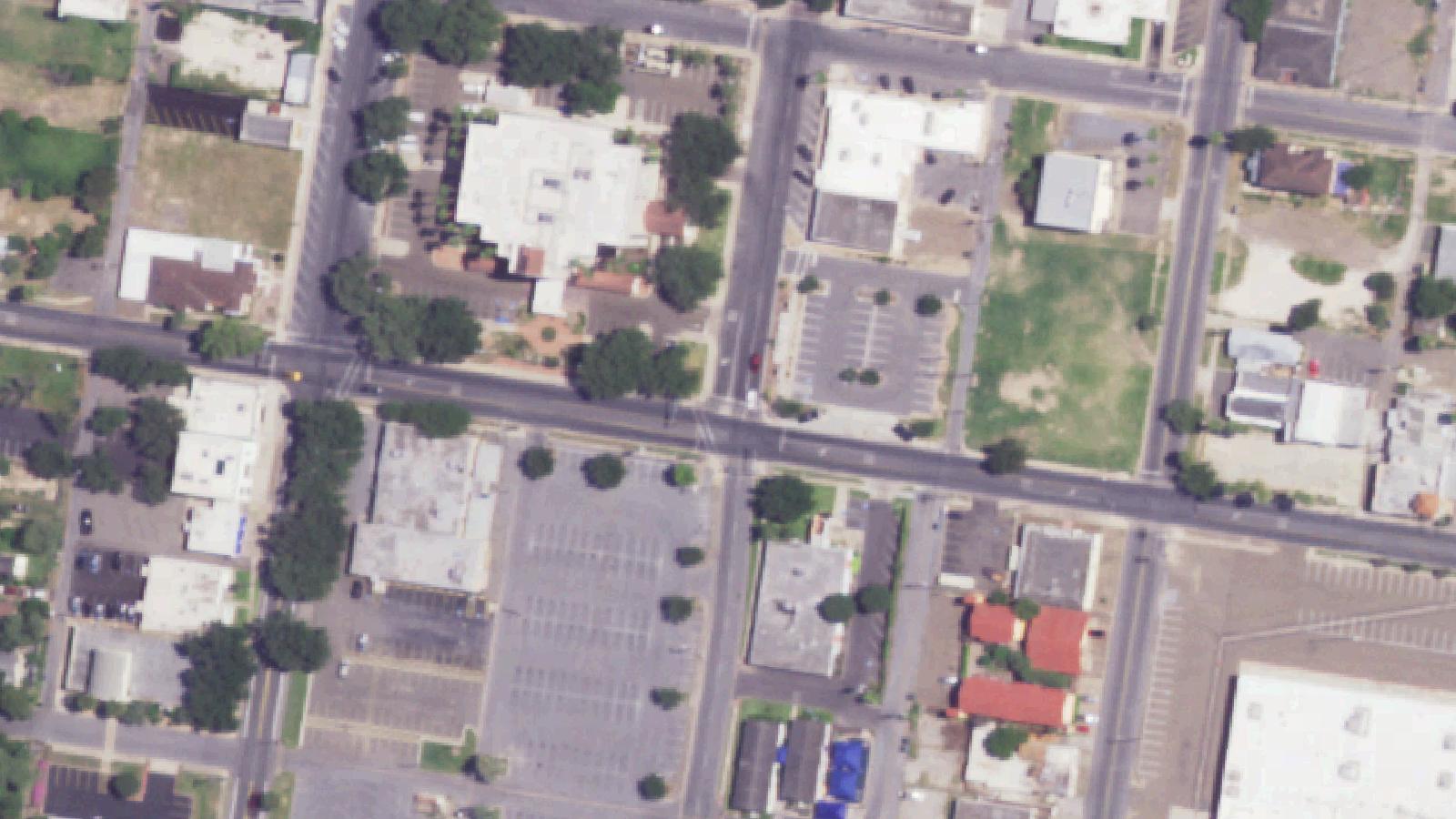 Aerial survey view of McAllen City Hall (Former Hospital Site)