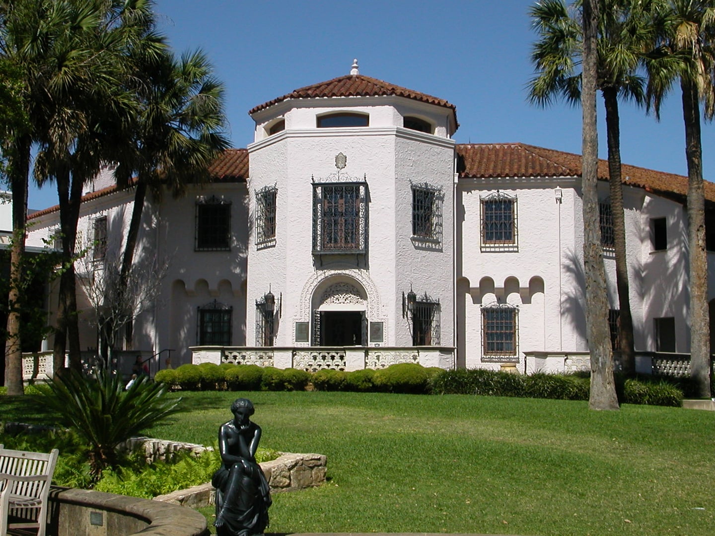 McNay Art Museum Spanish Colonial Revival mansion exterior in San Antonio, Texas
