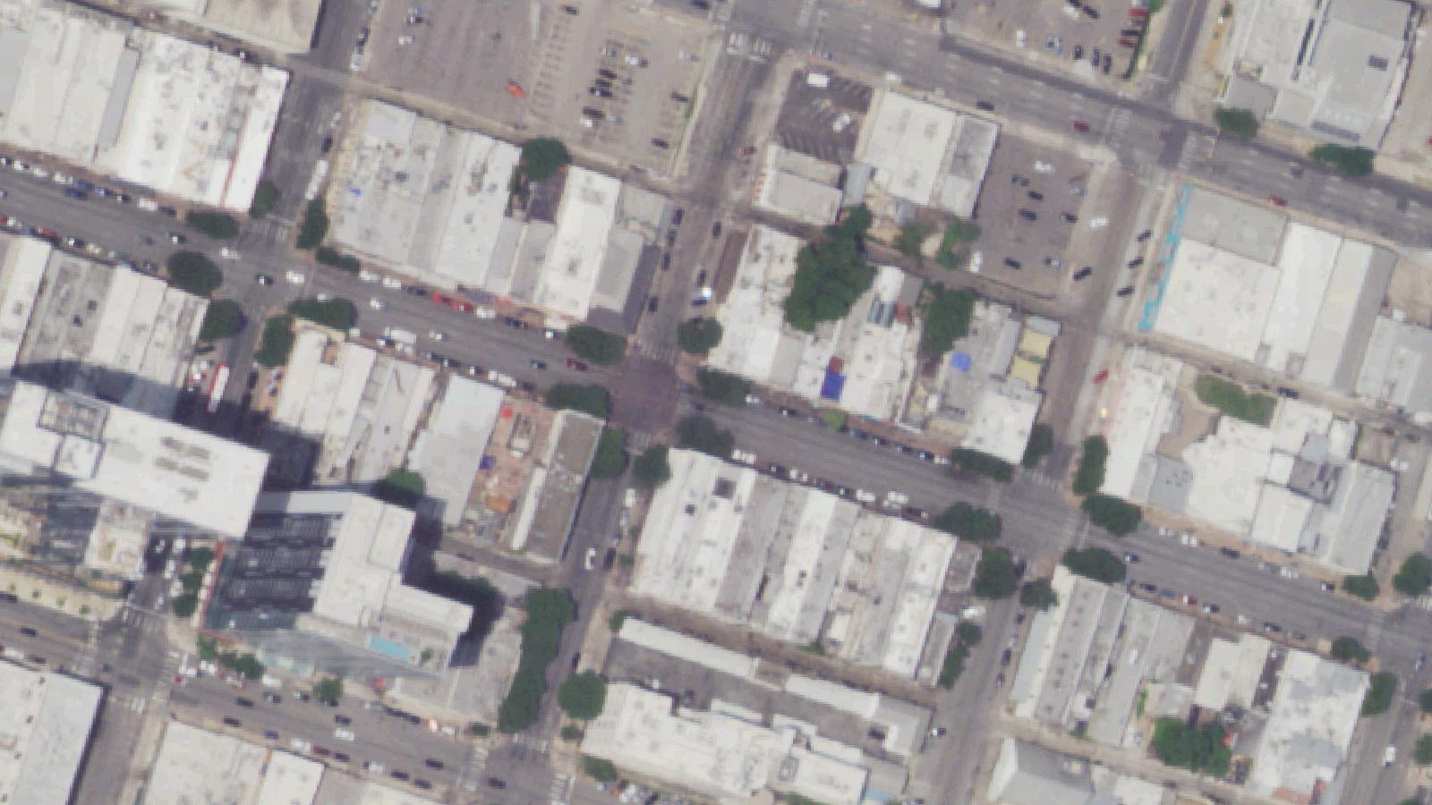 Aerial survey view of Museum of the Weird