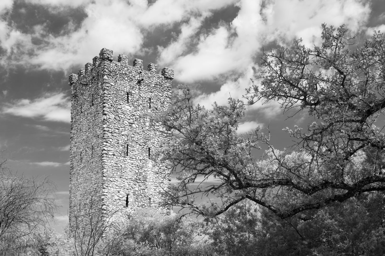 Comanche Lookout Park — 1923 Coppock stone tower at the summit of Comanche Hill, San Antonio, Texas