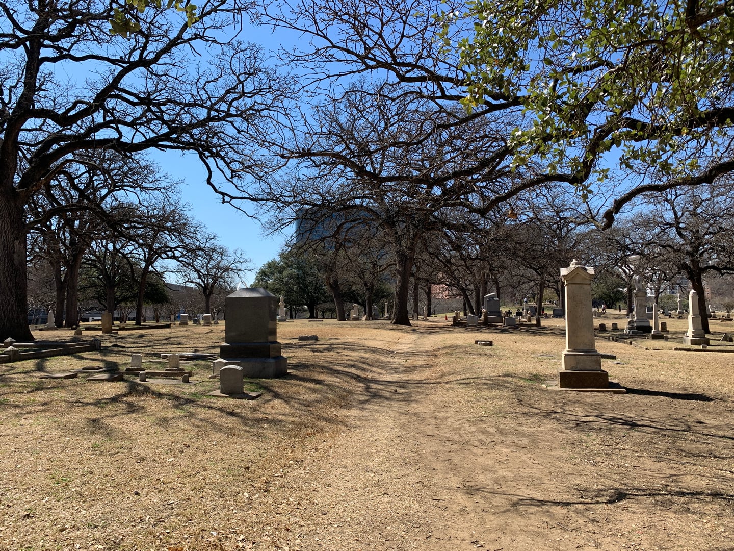 Pioneer Park Cemetery in Dallas — a stop on this tour.