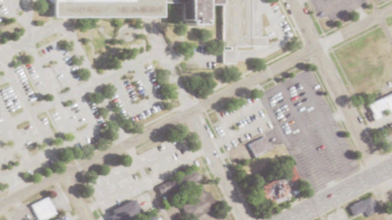 Aerial survey view of Rose Hill Cemetery (Texarkana)