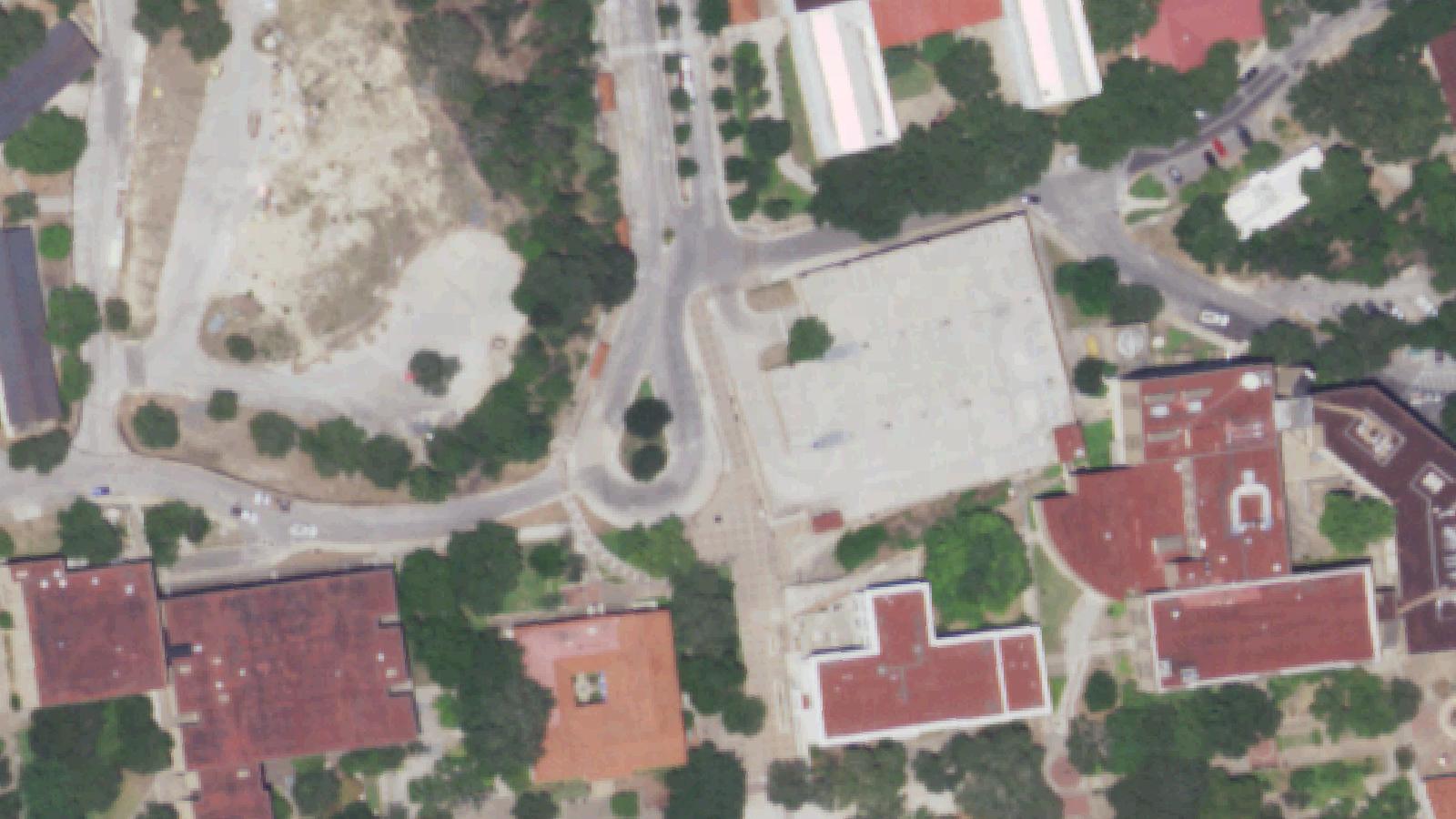 Aerial survey view of San Pedro Cemetery ("Cry Baby Cemetery")