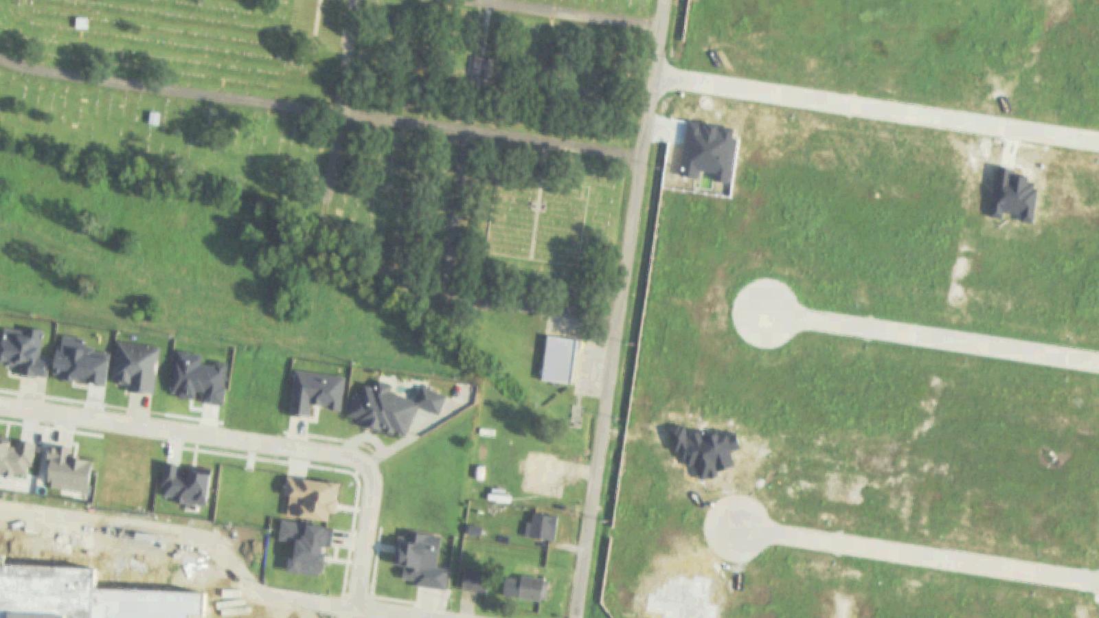 Aerial survey view of Sarah Jane Road