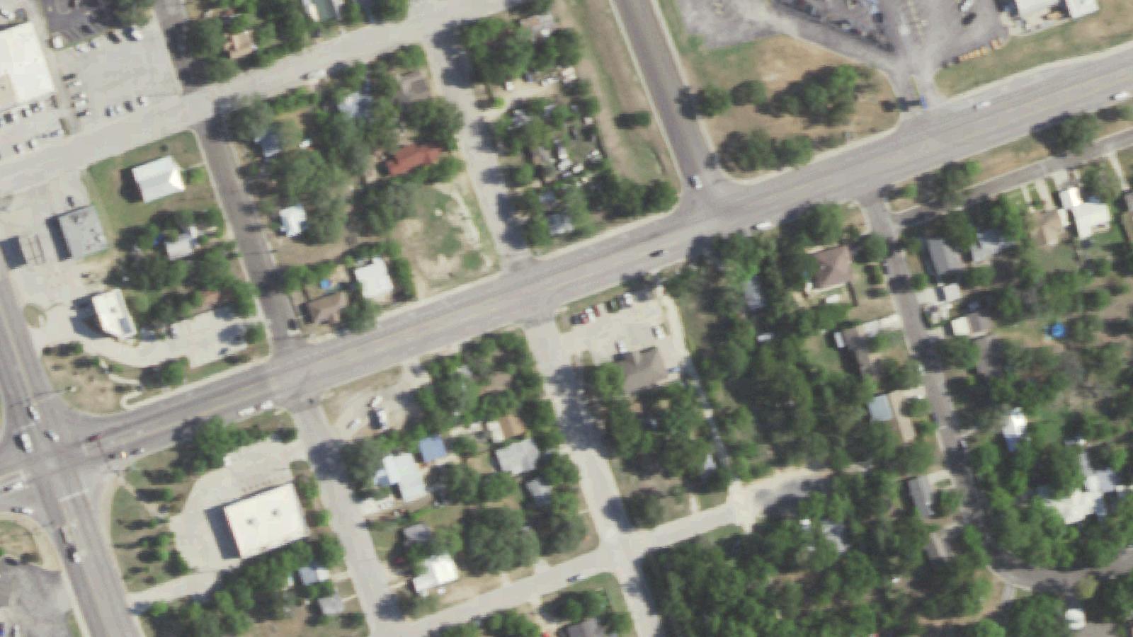 Aerial survey view of Sulphur Springs (Lampasas)
