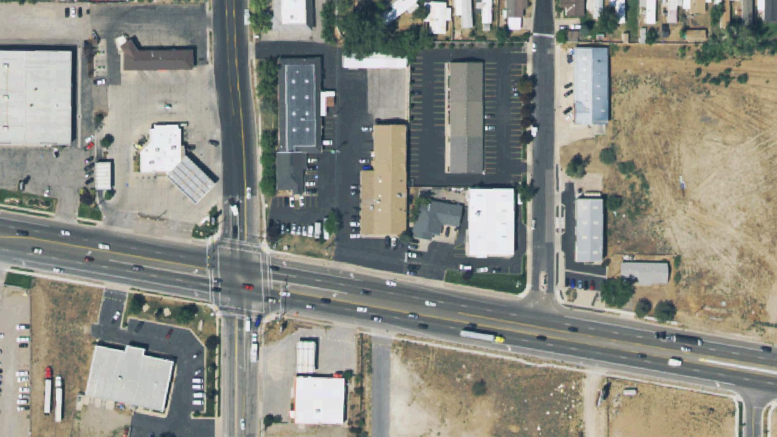 Aerial survey view of Bell Printing