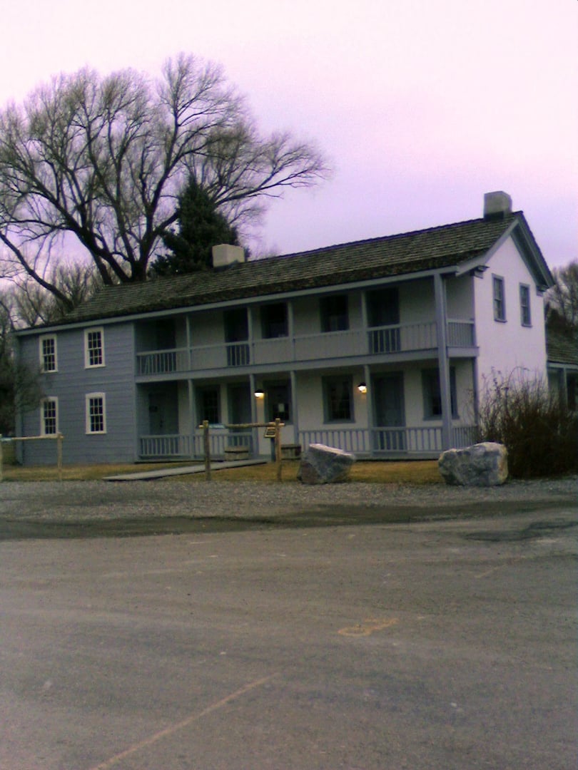 The Stagecoach Inn at Camp Floyd State Park in Fairfield, Utah, a restored 19th-century stage stop and Pony Express waystation