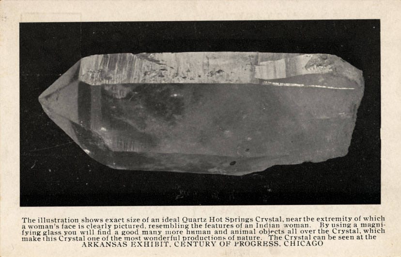 The Illustration Shows Exact Size Of An Ideal Quartz Hot Springs Crystal