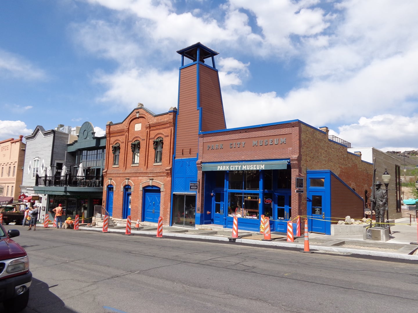 Park City Museum and former City Hall housing the Territorial Jail on Main Street in Park City, Utah
