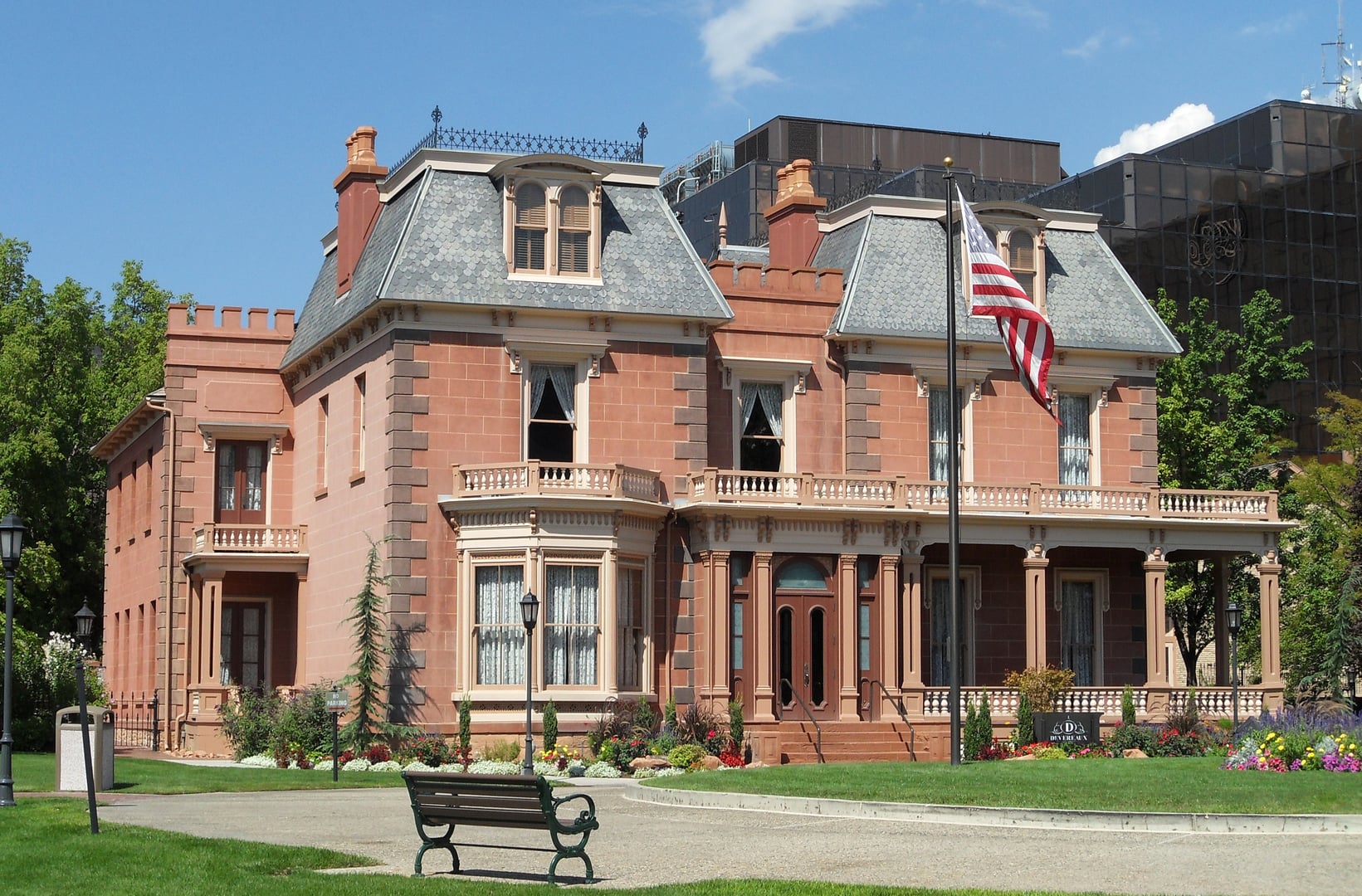 The Devereaux House (Staines-Jennings Mansion), Utah's first mansion built in 1857 in downtown Salt Lake City