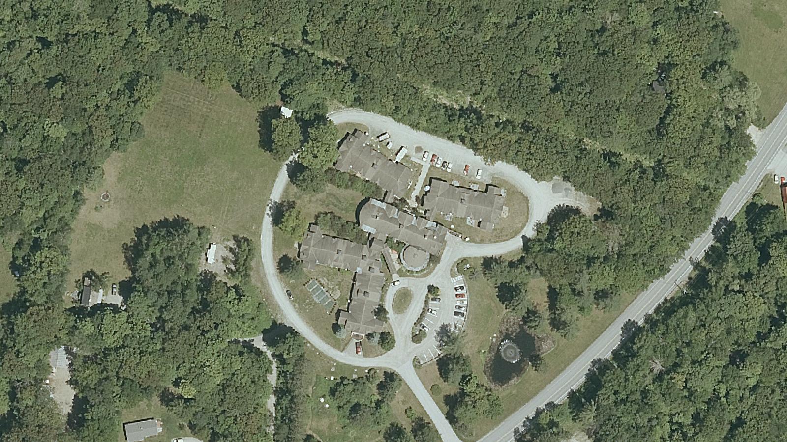 Aerial survey view of Bromley Brooke School