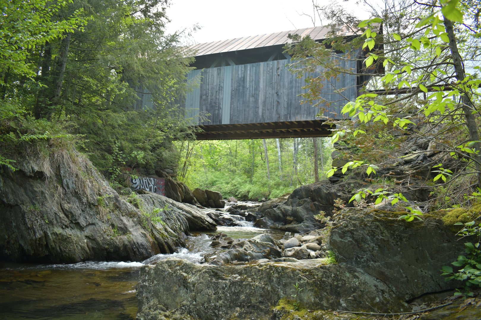 Gold Brook Covered Bridge (Emily's Bridge) in Stowe, Vermont
