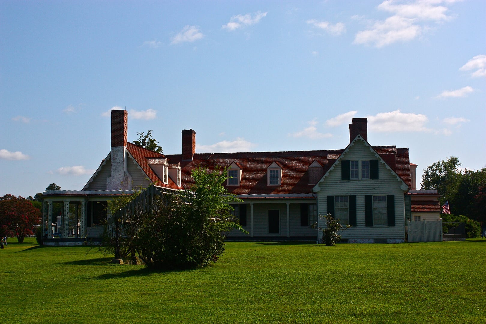 Appomattox Manor historic house at City Point in Hopewell, Virginia, General Grant's Union headquarters during the 1864–65 Siege of Petersburg