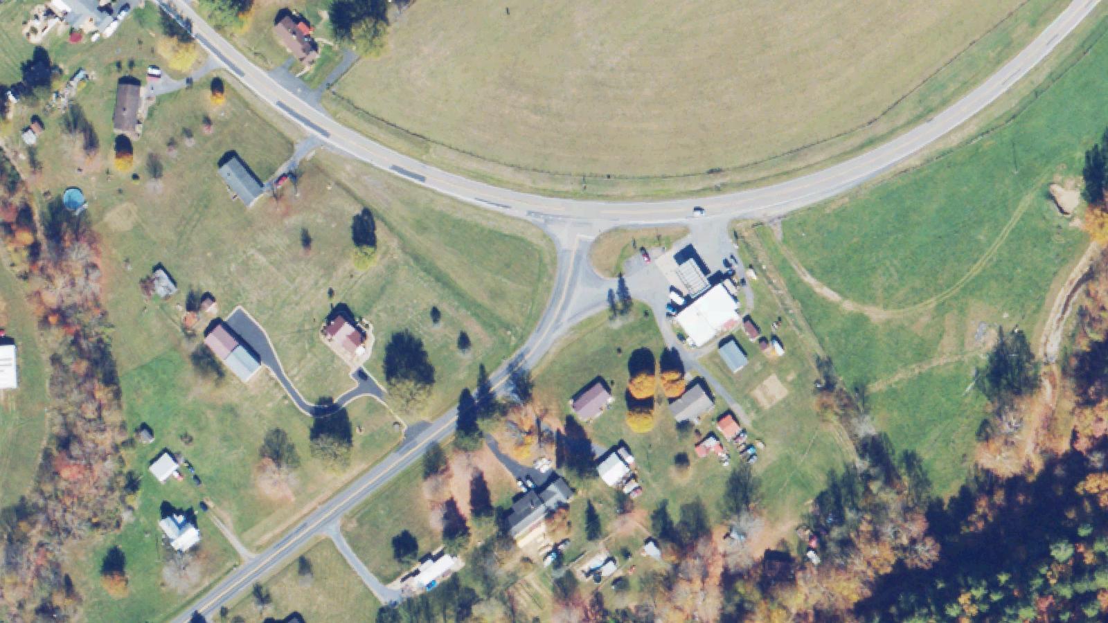 Aerial survey view of Braleys Pond Area