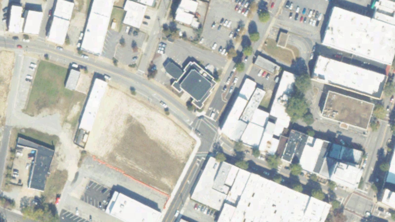 Aerial survey view of Cedar Hill Cemetery
