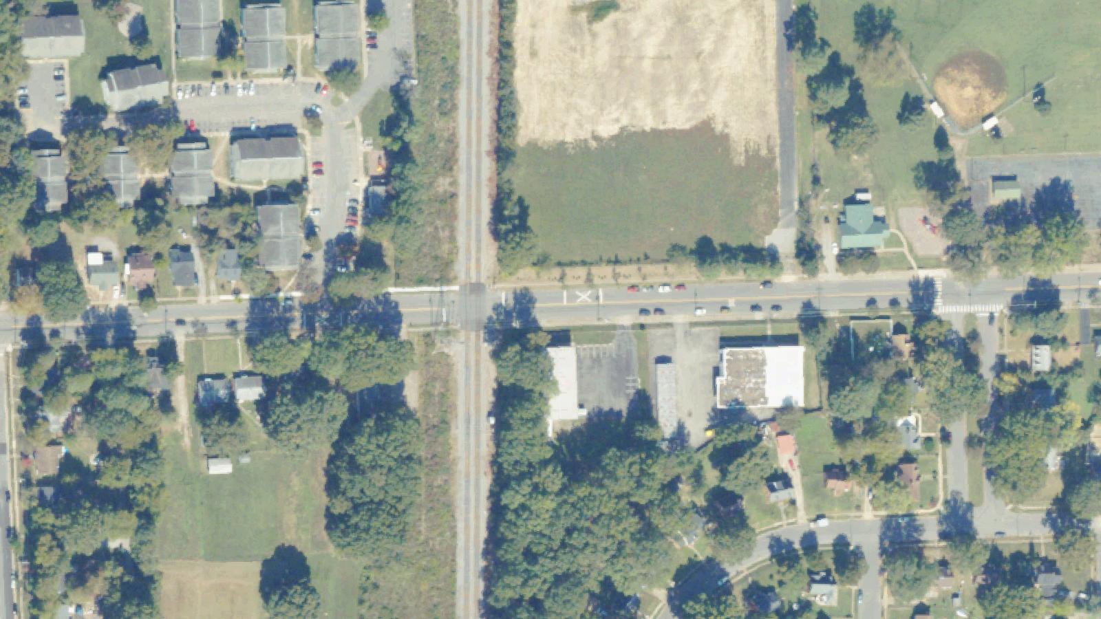 Aerial survey view of Cohoke Light (Cohoke Crossing)