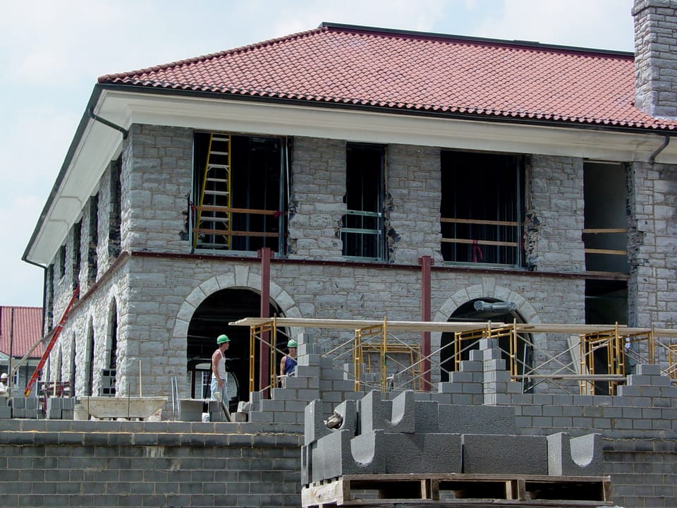 Renovation and expansion of Harrison Hall Annex, on the campus of James Madison University in Harrisonburg, Virginia.

Ben Schumin is a professional photographer who captures the intricacies of daily life.  This image may be used under Creative Commons Attribution-ShareAlike 2.0.  Please provide art