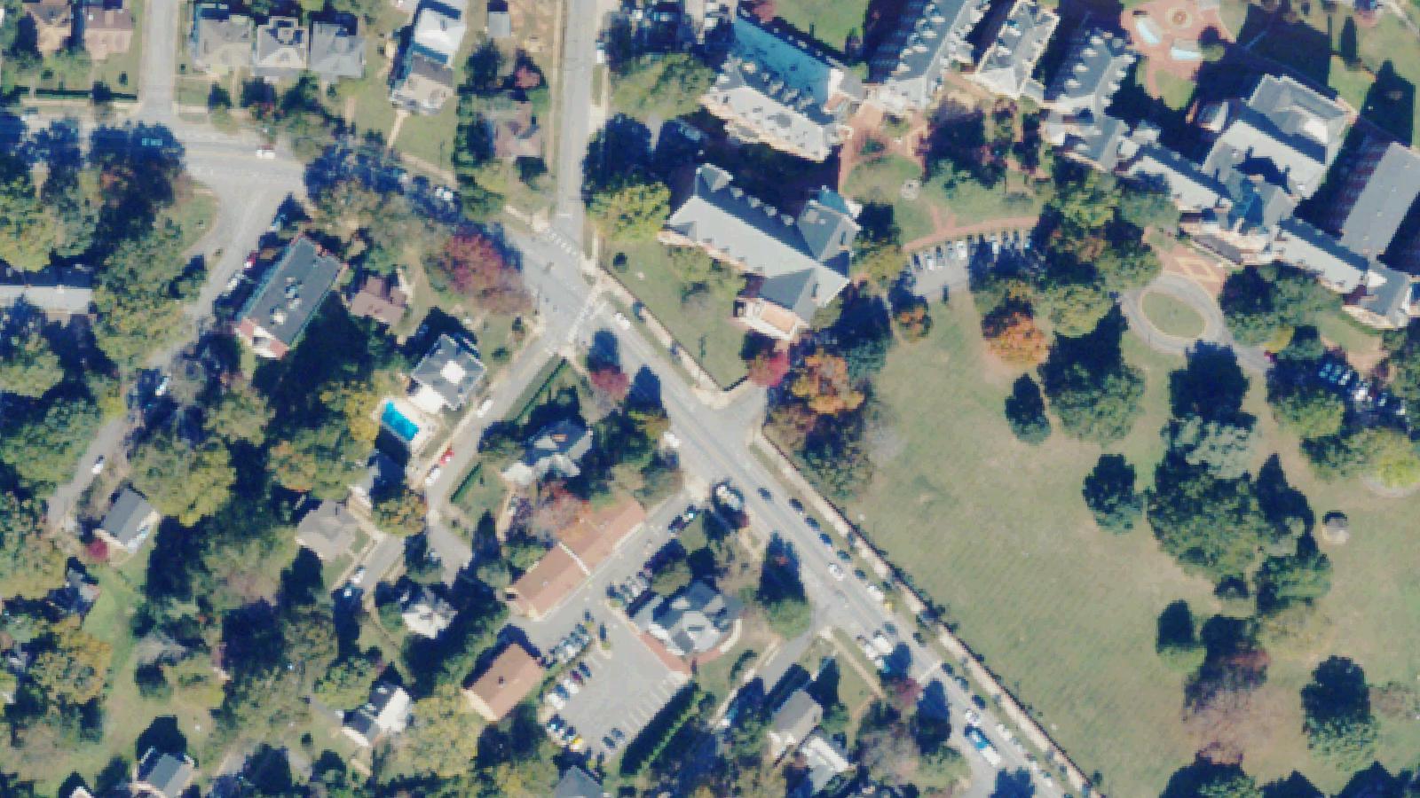 Aerial survey view of Randolph College