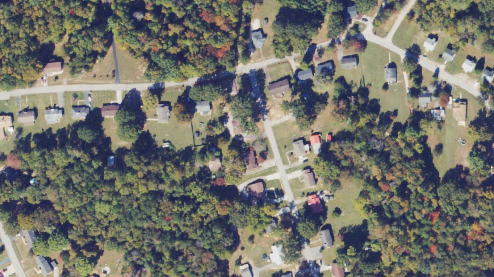 Aerial survey view of Satan's Bridge (Berry Hill Bridge)