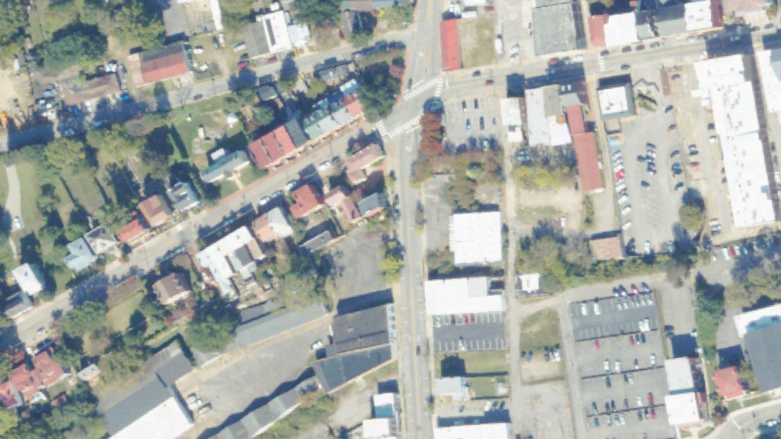 Aerial survey view of Trapezium House