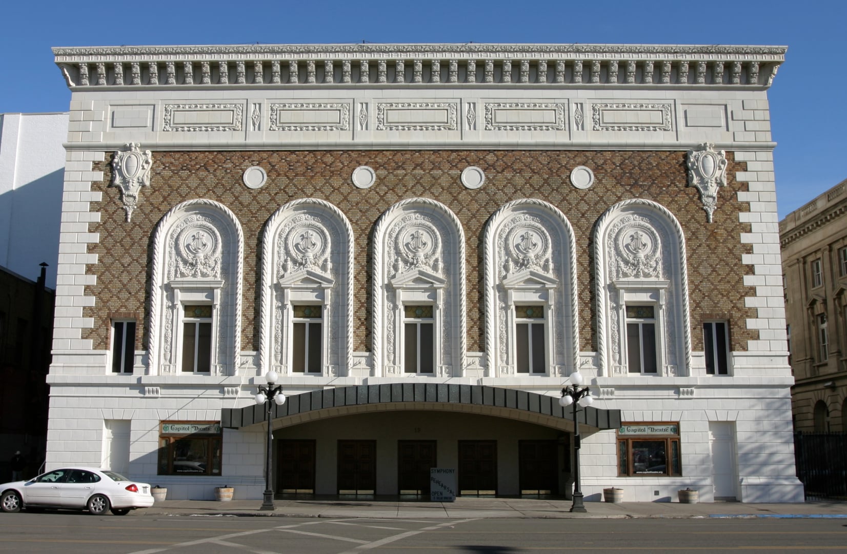 Exterior of the Capitol Theatre at 19 S 3rd Street in downtown Yakima, Washington