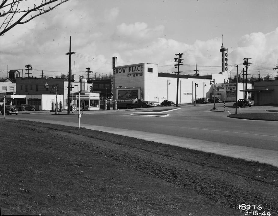 Ravenna Blvd and Green Lake Way, Seattle, Washington, 1949.