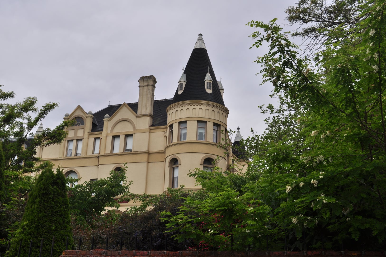 Manresa Castle historic 1892 hotel building exterior in Port Townsend, Washington
