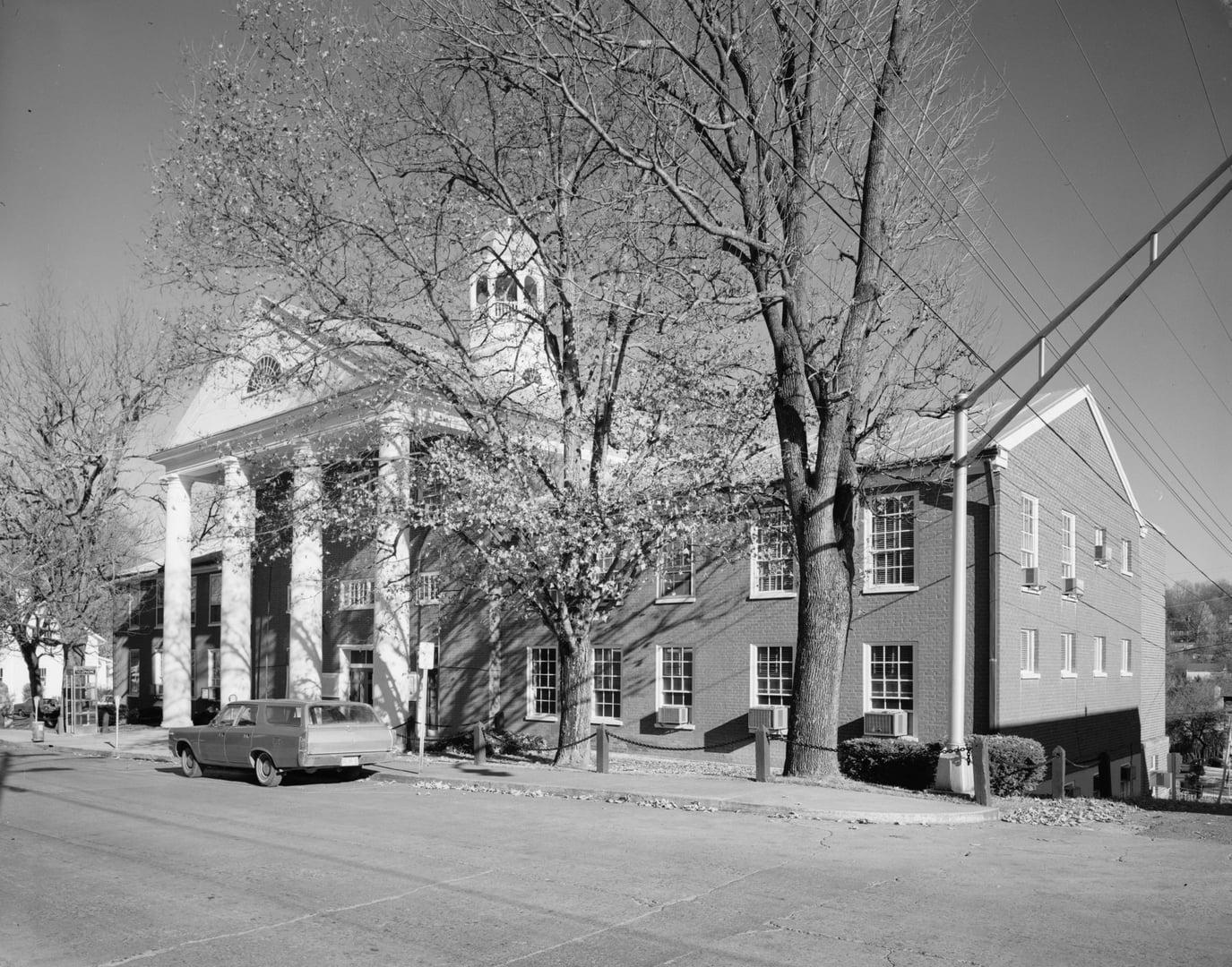 Historic 1837 Greenbrier County Courthouse in downtown Lewisburg, West Virginia