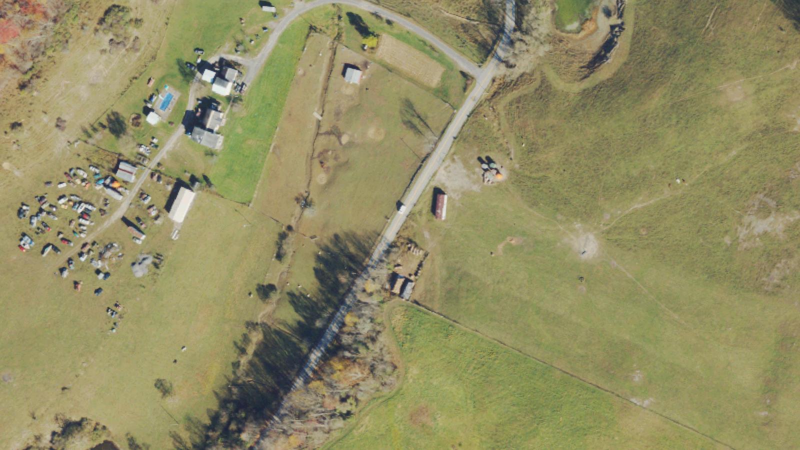 Aerial survey view of Macedonia Road