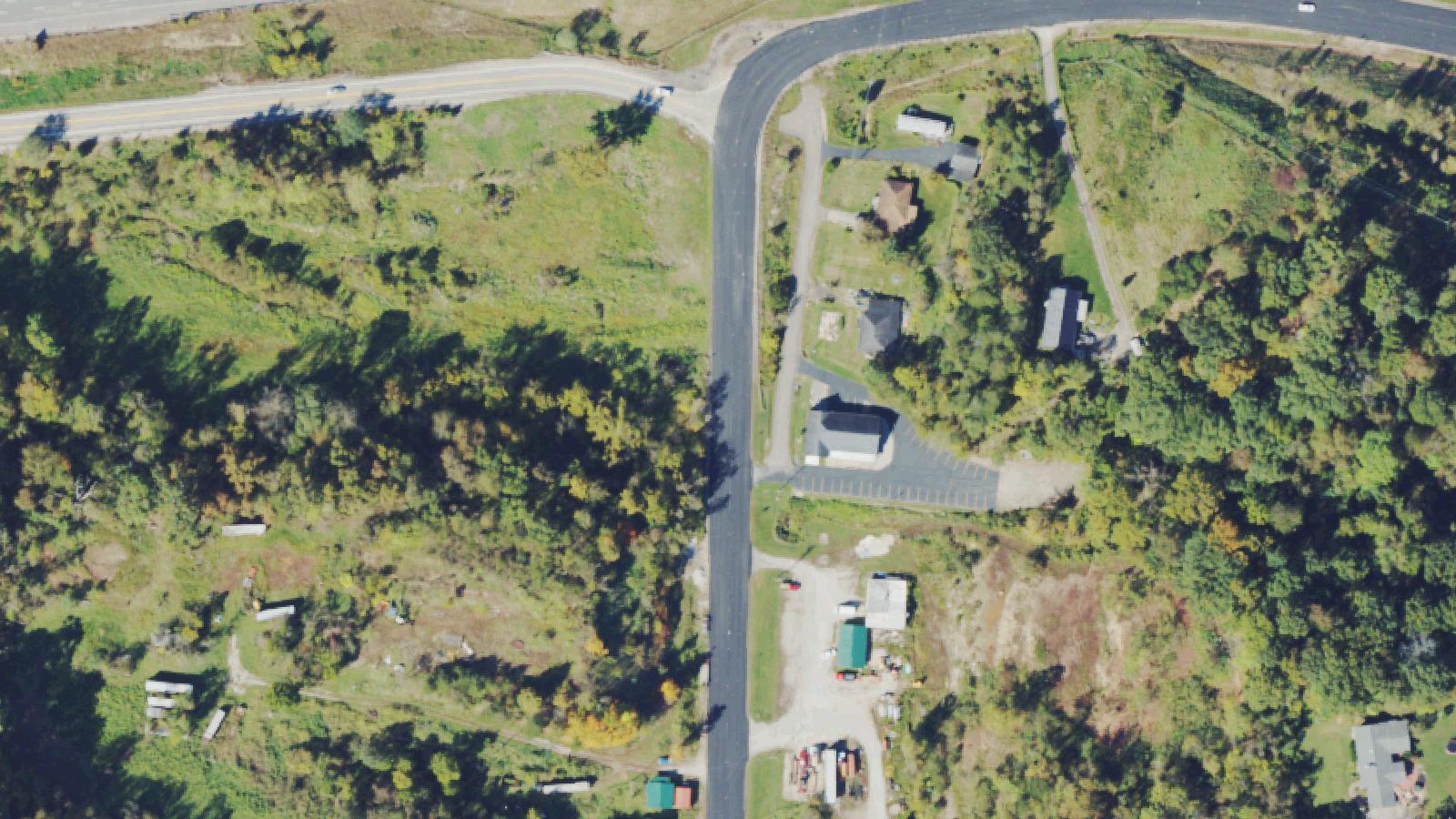Aerial survey view of Marrtown