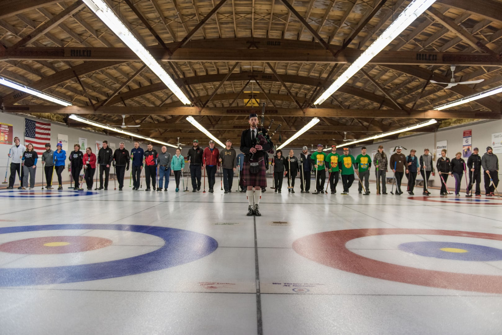 Appleton Curling Club facility in Appleton Wisconsin, a historic sports venue with ghostly footsteps reported in the rink