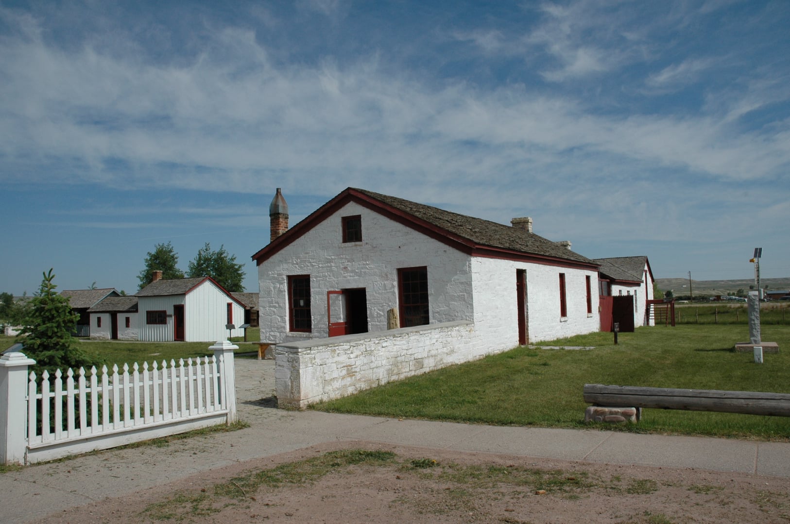 Fort Bridger State Historic Site historic frontier fort buildings in Uinta County, Wyoming, on the Oregon and Mormon Pioneer Trails