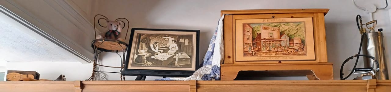 Kemmerer Store, interior items 1, JC Penney Mother Store