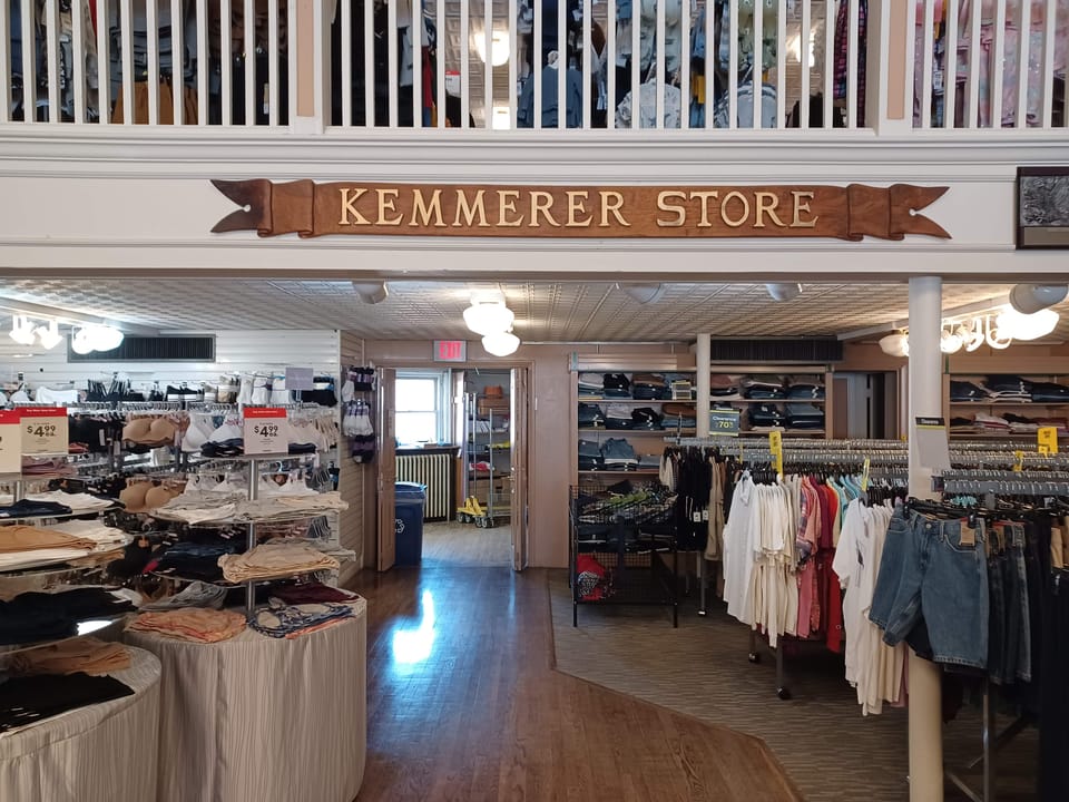 Kemmerer Store, interior sign, JC Penney Mother Store