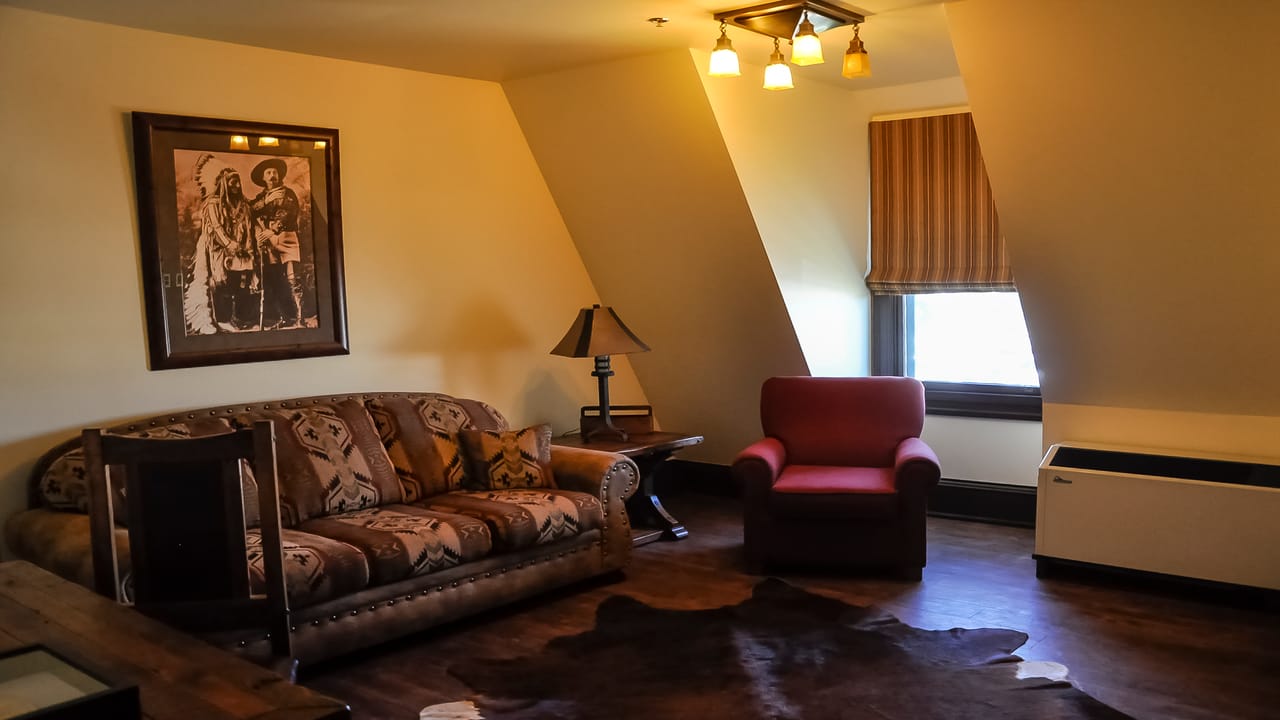 Buffalo Bill's Room, a guest room at the Sheridan Inn named for part-owner William "Buffalo Bill" Cody.