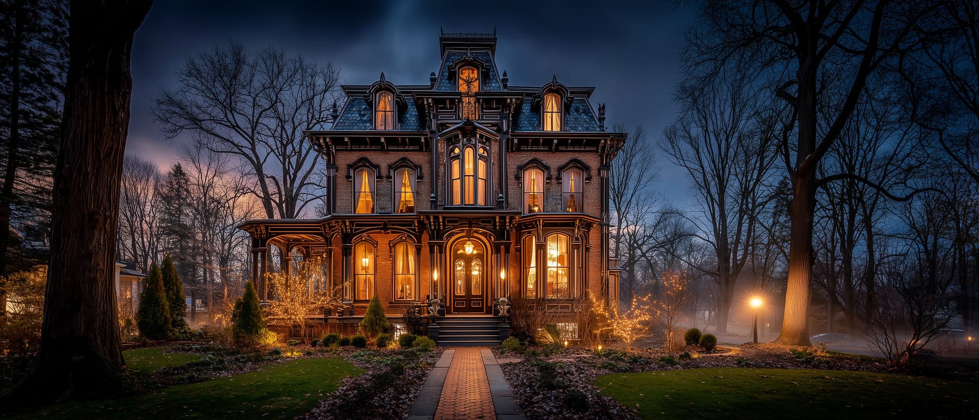 Greek Revival facade of the Bragg-Mitchell Mansion on Springhill Avenue